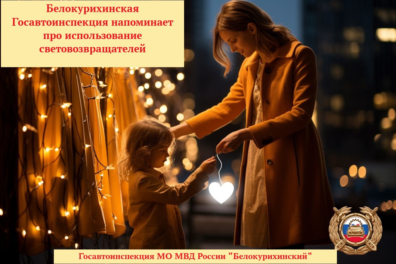 Белокурихинская Госавтоинспекция напоминает про использование световозвращателей.
