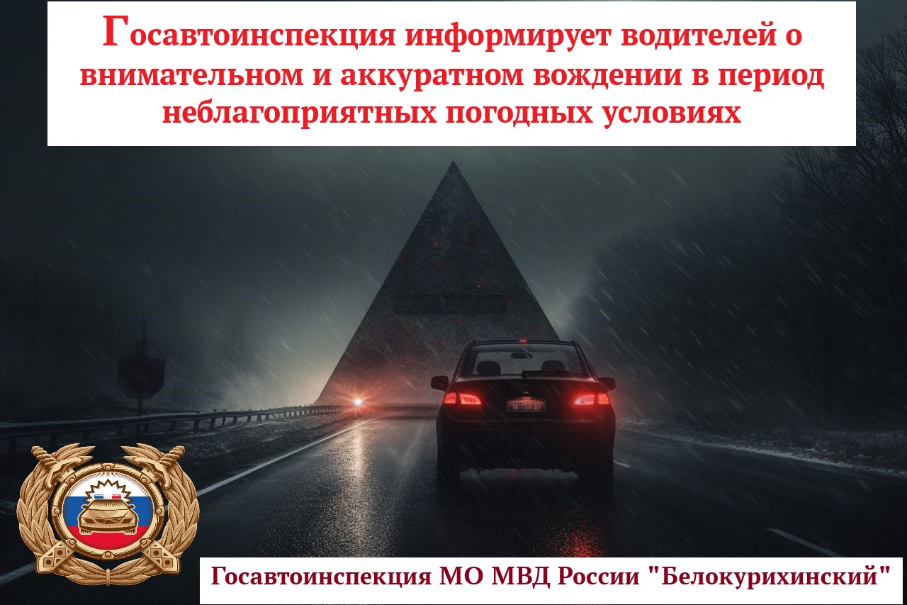 Госавтоинспекция напоминает о соблюдении безопасности на дорогах.