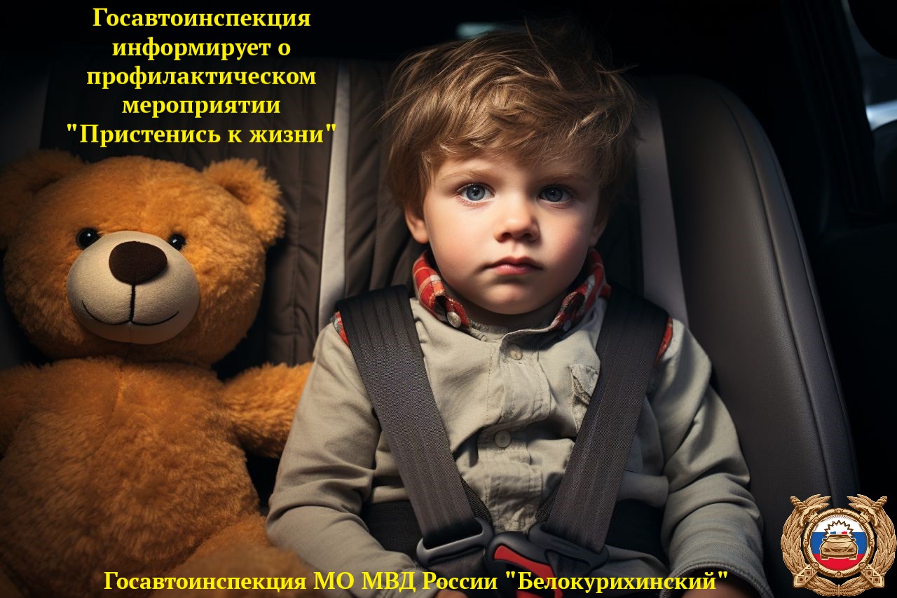 Белокурихинская Госавтоинспекция информирует участков дорожного движения о проведении мероприятия «Пристегнись к жизни».