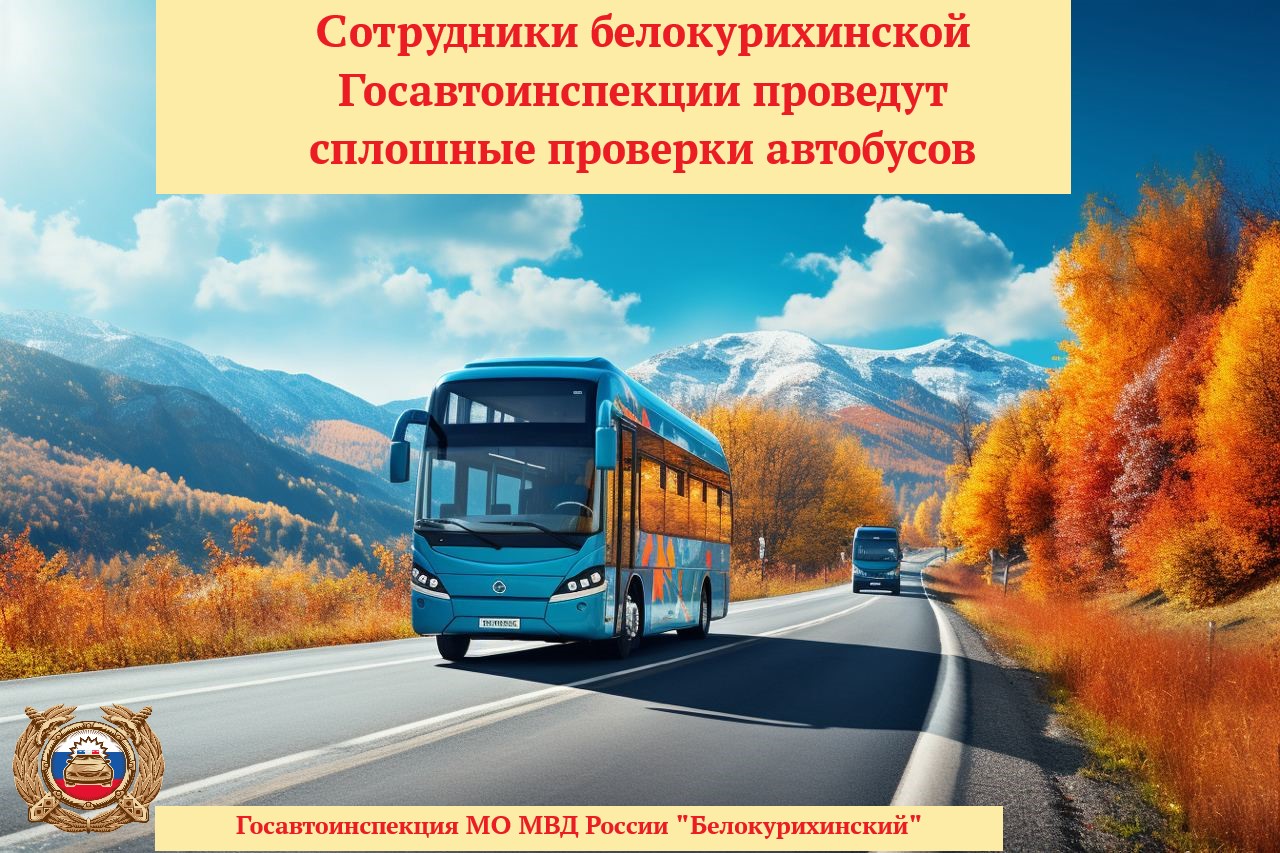 Сотрудники белокурихинской Госавтоинспекции проведут сплошные проверки автобусов.
